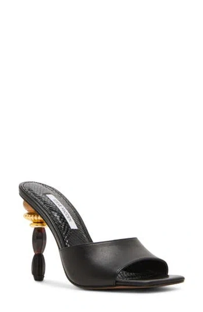 Steve Madden Sia Statement Heel Slide Sandal In Brown