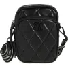 Steve Madden Siena Woven Crossbody Bag In Black