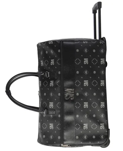 Steve Madden Signature 22" Wheeled Duffel In Black