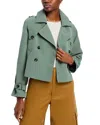 STEVE MADDEN SIRUS CROPPED DOUBLE BREASTED JACKET