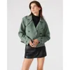 Steve Madden Sirus Jacket Light Green In Basil