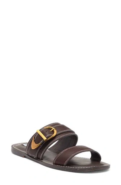 Steve Madden Sivan Slide Sandal In Brown