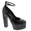 Steve Madden Skyrise Womens Padded Insole Platform Heels In Black