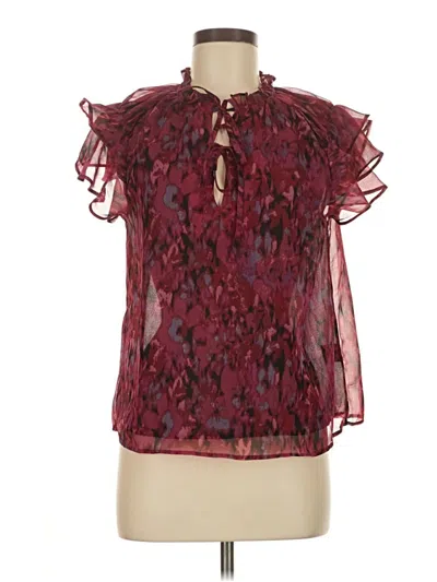 Pre-owned Steve Madden Sleeveless Blouse In Burgundy