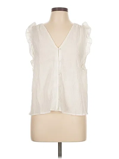 Pre-owned Steve Madden Sleeveless Blouse In Ivory