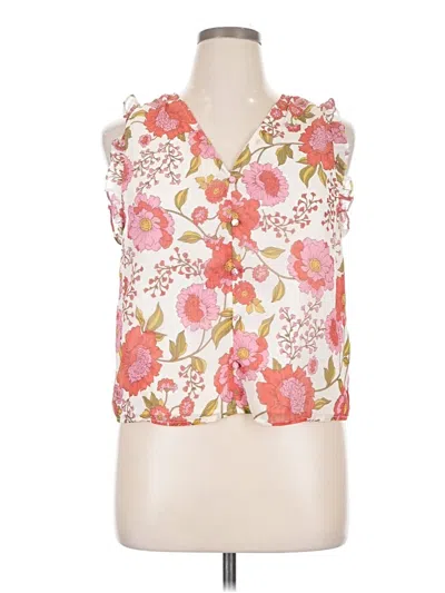 Pre-owned Steve Madden Sleeveless Blouse In Pink