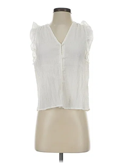 Pre-owned Steve Madden Sleeveless Blouse In White