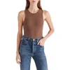 Steve Madden Sleeveless Bodysuit In Coco
