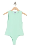 Steve Madden Sleeveless Bodysuit In Mint