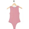 Steve Madden Sleeveless Bodysuit In Misty Rose