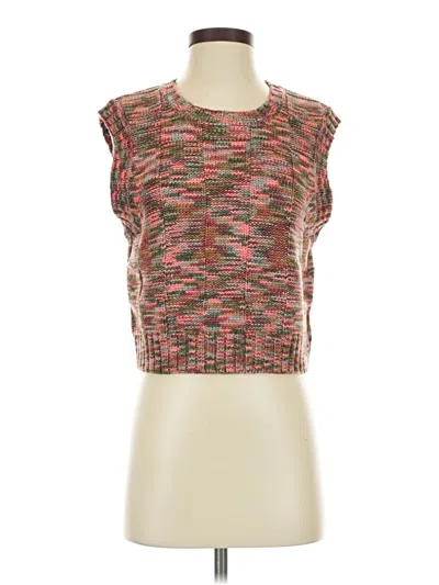 Pre-owned Steve Madden Sleeveless Top Brown Square Neckline Tops