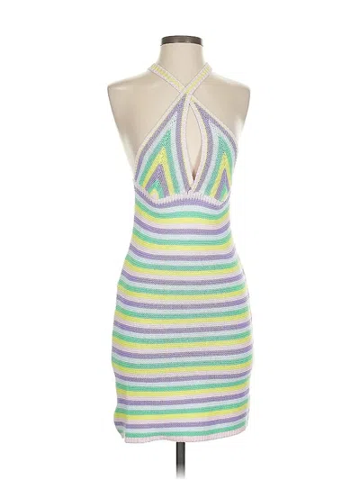 Steve Madden Sleeveless Top Green Halter Neckline Tops