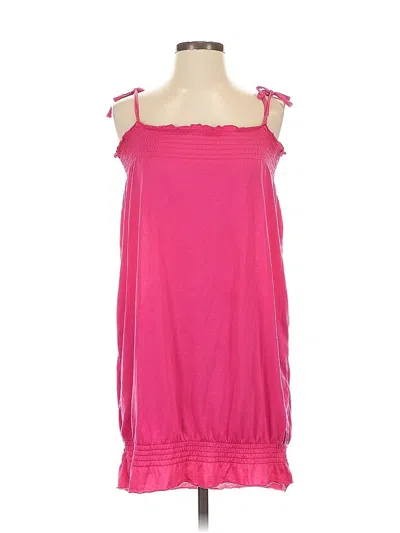 Pre-owned Steve Madden Sleeveless Top Pink Cold Shoulder Neckline Tops