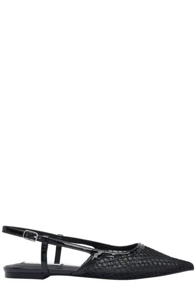 Steve Madden Slingshot Ballet Flats In Black