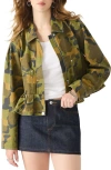 Steve Madden Sloan Camo Cotton Twill Jacket In Multi