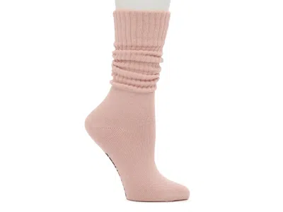 Steve Madden Slouch Crew Socks In Pink