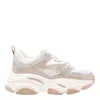 Steve Madden Round Toe Sneakers In Beige