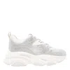 Steve Madden Metallic Chunky Sneakers In Silver