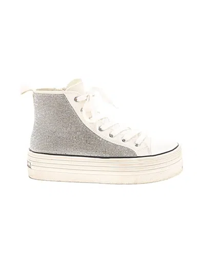 Pre-owned Steve Madden Sneakers In Silver