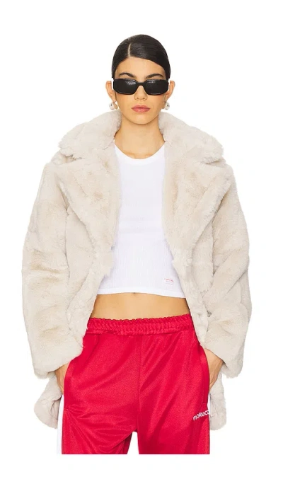 Steve Madden Snow Coat In Beige