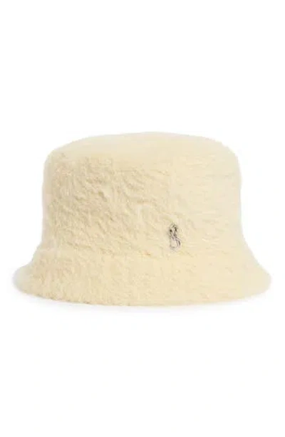 Steve Madden Soft Fuzzy Bucket Hat In Neutral