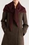 Steve Madden Solid Triangle Scarf In Burgundy
