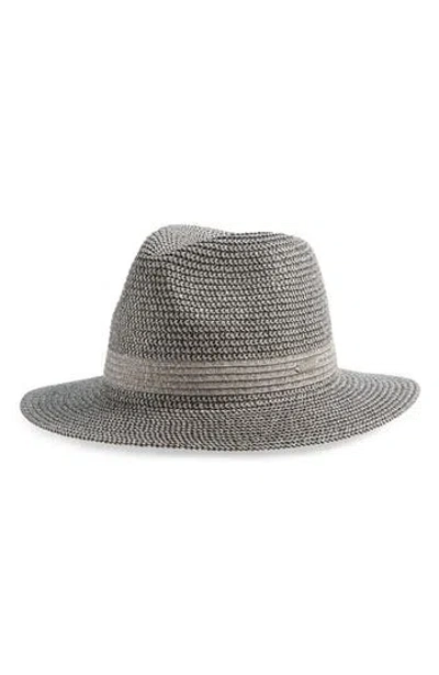 Steve Madden Sols Shine Panama Hat In Gray