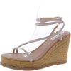 Steve Madden Sommer R Womens Rhinestone Faux Leather Espadrilles In Multi