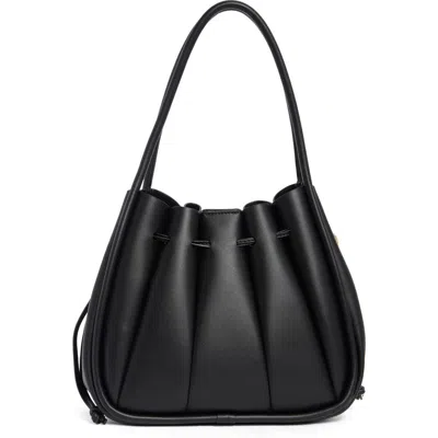 Steve Madden Sophia Faux Leather Hobo In Black
