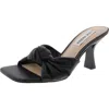 Steve Madden Sophia Womens Embossed Faux Leather Heels In Black
