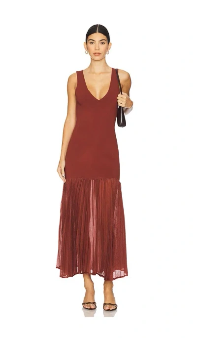 Steve Madden Sorella Dress In Burgundy