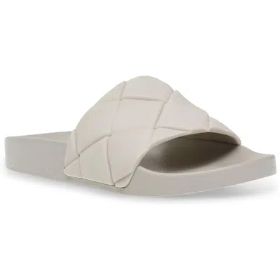 Steve Madden Soulful Womens Slides Pool Footbed Sandals In Neutral