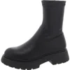 Steve Madden South Womens Faux Leather Round Toe Mid-calf Boots In Black
