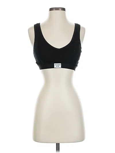 Pre-owned Steve Madden Sports Bra In Black