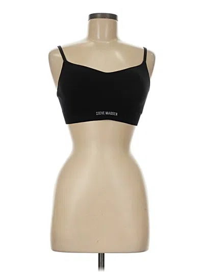 Pre-owned Steve Madden Sports Bra In Black