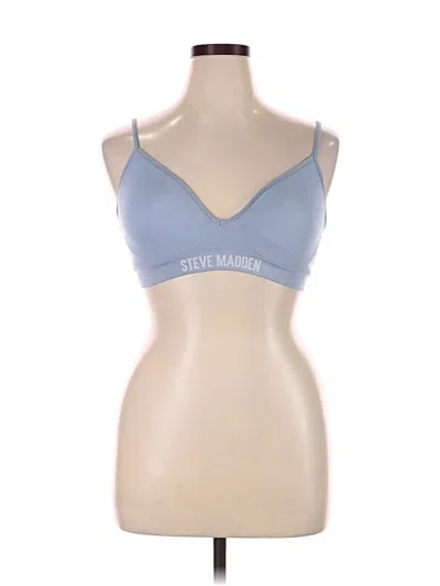Pre-owned Steve Madden Sports Bra In Blue