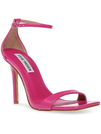 Steve Madden Spree Womens Buckle Ankle Strap Dress Sandals In Pink