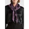 Steve Madden Square Satin Scarf In Purple