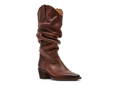 Steve Madden Stage Cowboy Boot In Brown