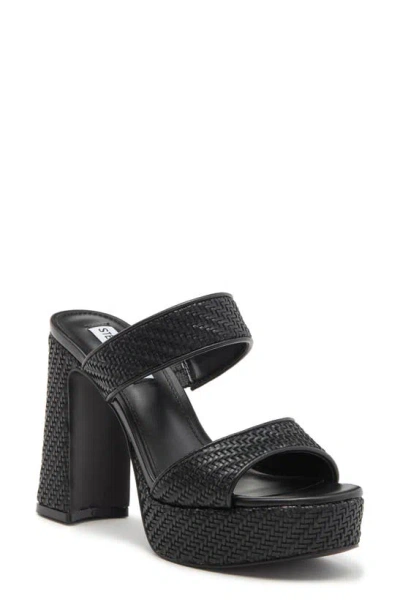 Steve Madden Stance Platform Slide Sandal In Black