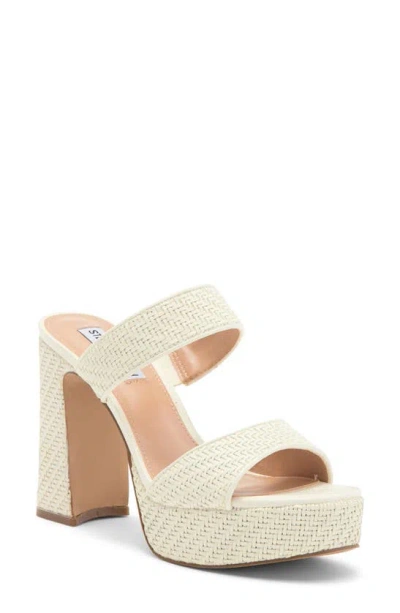 Steve Madden Stance Platform Slide Sandal In White