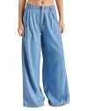 STEVE MADDEN STARLING PLEATED WIDE LEG DENIM PANTS