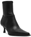 Steve Madden Stasia Kitten-heel Sock Booties In Black