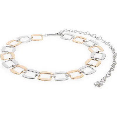 Steve Madden Status Chain Belt In Gray