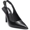Steve Madden Stefani Metallic Slingback Pump In Black