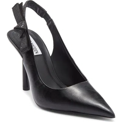 Steve Madden Stefani Metallic Slingback Pump In Black