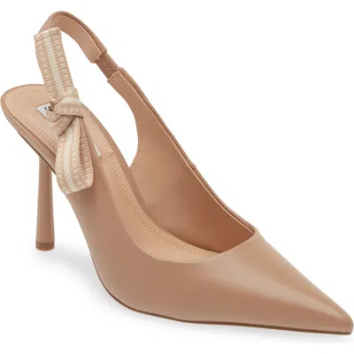 Steve Madden Stefani Slingback Pump In Tan Leather