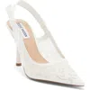 Steve Madden Stefani Slingback Pump In White