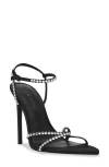 Steve Madden Stellina Ankle Strap Sandal In Black