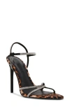 Steve Madden Stellina Ankle Strap Sandal In Leopard